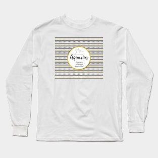 Zodiac Constellation | Aquarius Long Sleeve T-Shirt